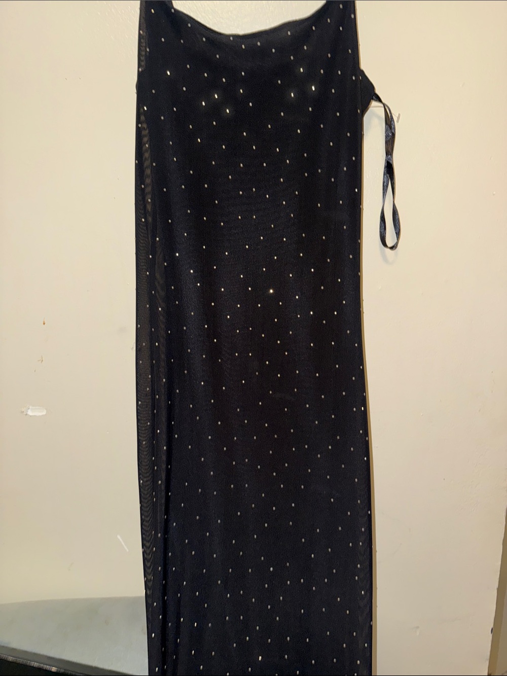 Black Maxi Dress with Subtle Sparkle